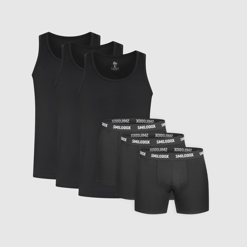 Modal Boxershorts & Unterhemd 3er Pack